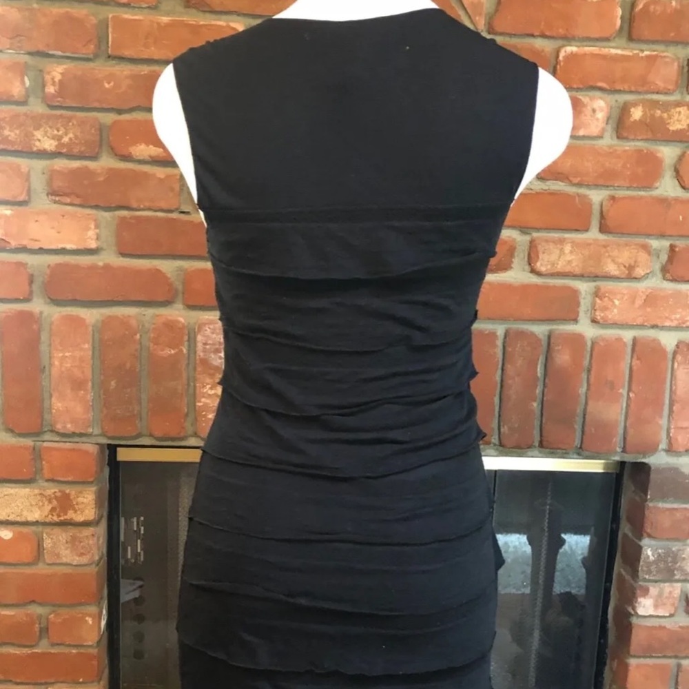 MAX STUDIO Black Ruffle Mini Dress - Picture 15 of 16